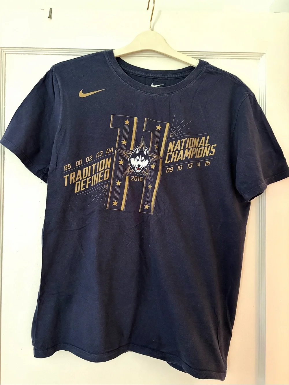 Assorted Nike/Champion UCONN Lady Huskies tshirts from 2004-2016